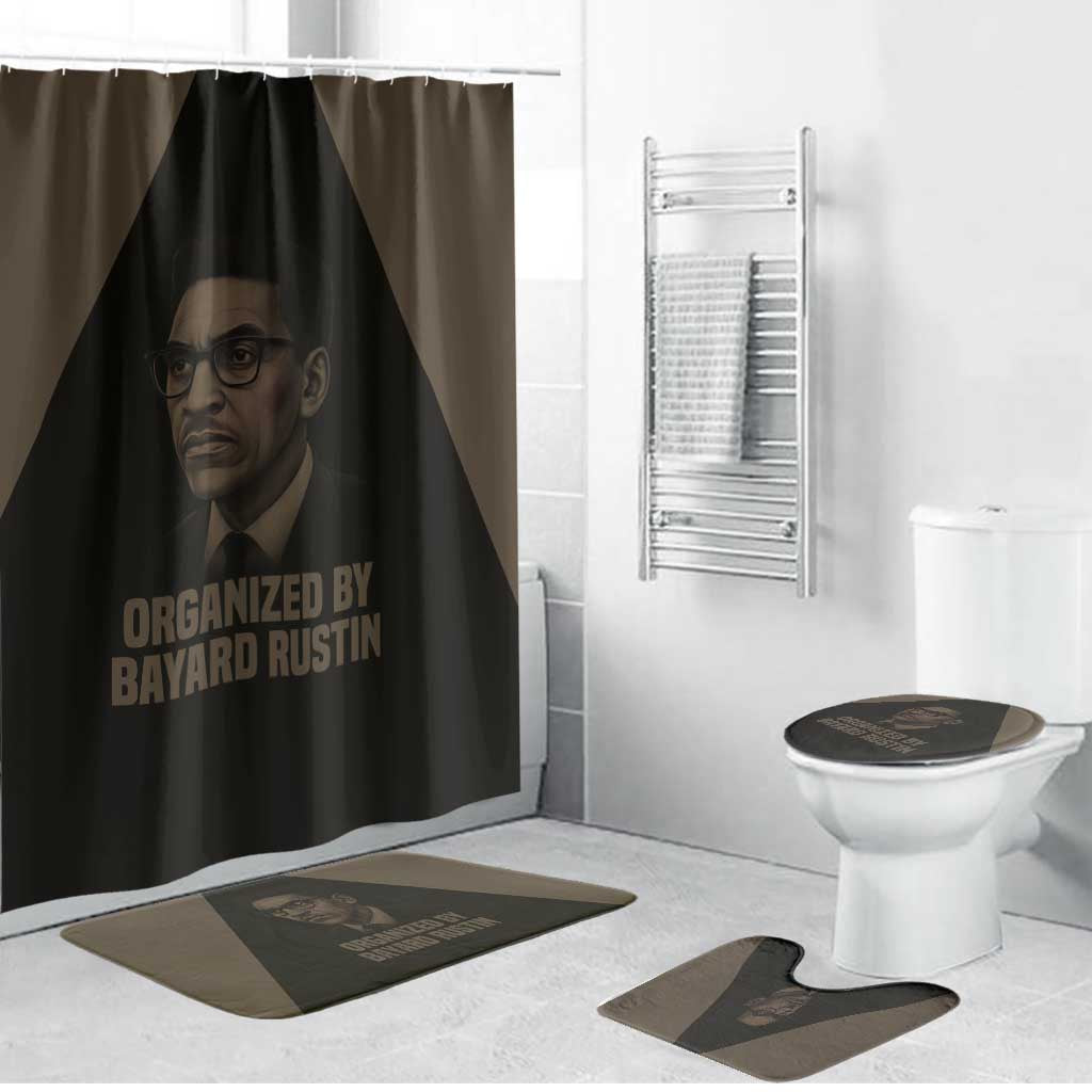 Bayard Rustin Bathroom Set with March on Washington Design Civil Rights Organizer Tribute - Wonder Print Shop