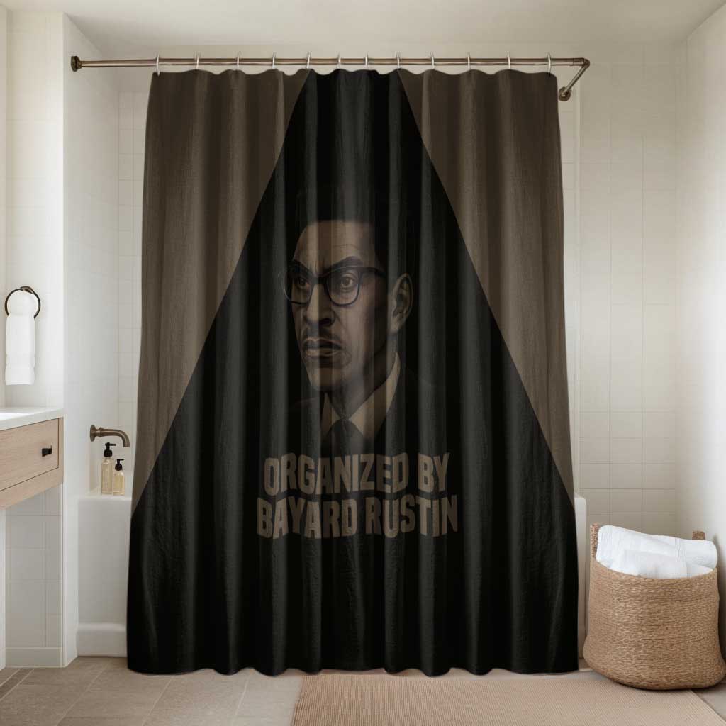 Bayard Rustin Bathroom Set with March on Washington Design Civil Rights Organizer Tribute - Wonder Print Shop