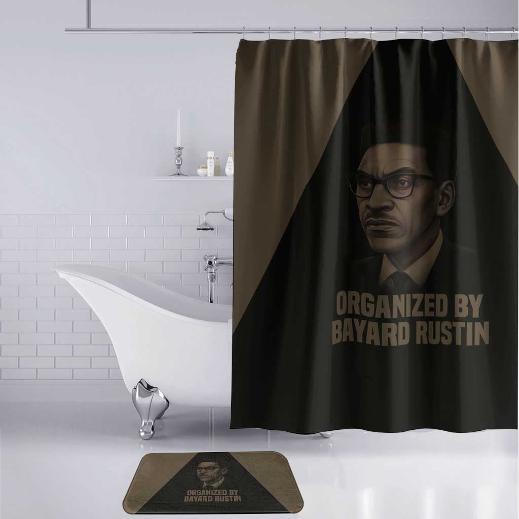 Bayard Rustin Bathroom Set with March on Washington Design Civil Rights Organizer Tribute - Wonder Print Shop