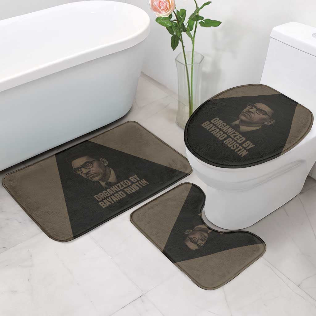 Bayard Rustin Bathroom Set with March on Washington Design Civil Rights Organizer Tribute - Wonder Print Shop
