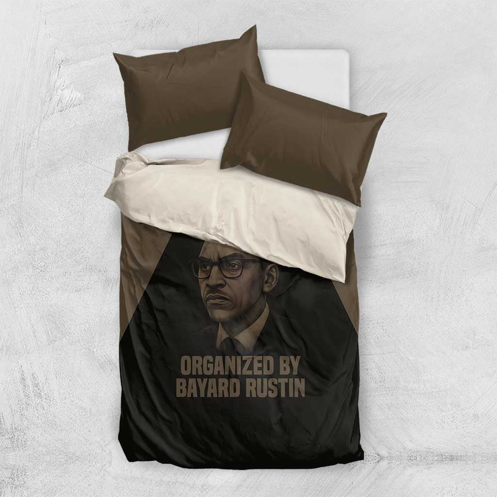 Bayard Rustin Bedding Set with March on Washington Design Civil Rights Organizer Tribute - Wonder Print Shop