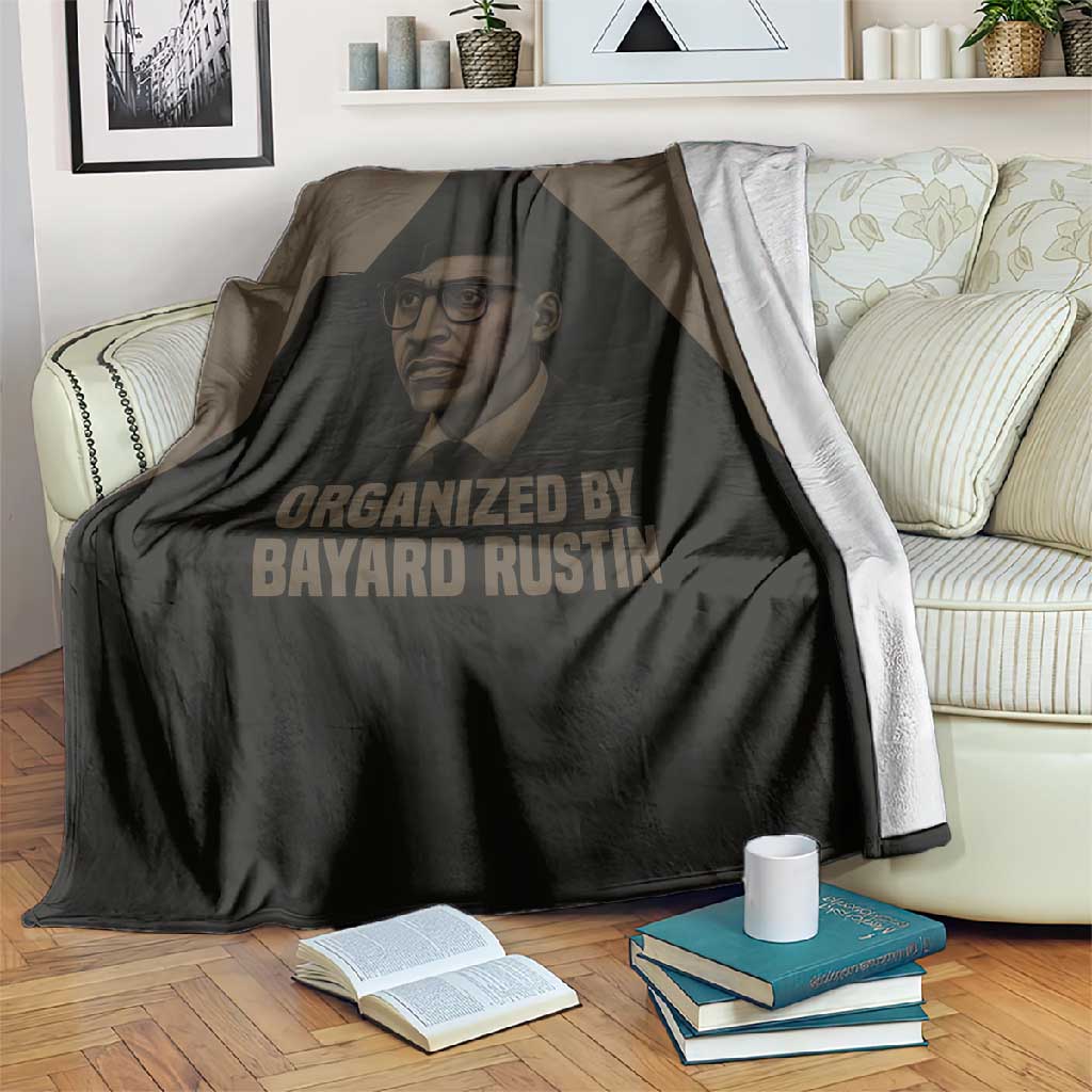 Bayard Rustin Blanket with March on Washington Design Civil Rights Organizer Tribute - Wonder Print Shop