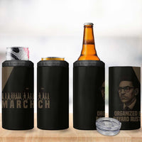 Bayard Rustin 4 in 1 Can Cooler Tumbler with March on Washington Design Civil Rights Organizer Tribute - Wonder Print Shop