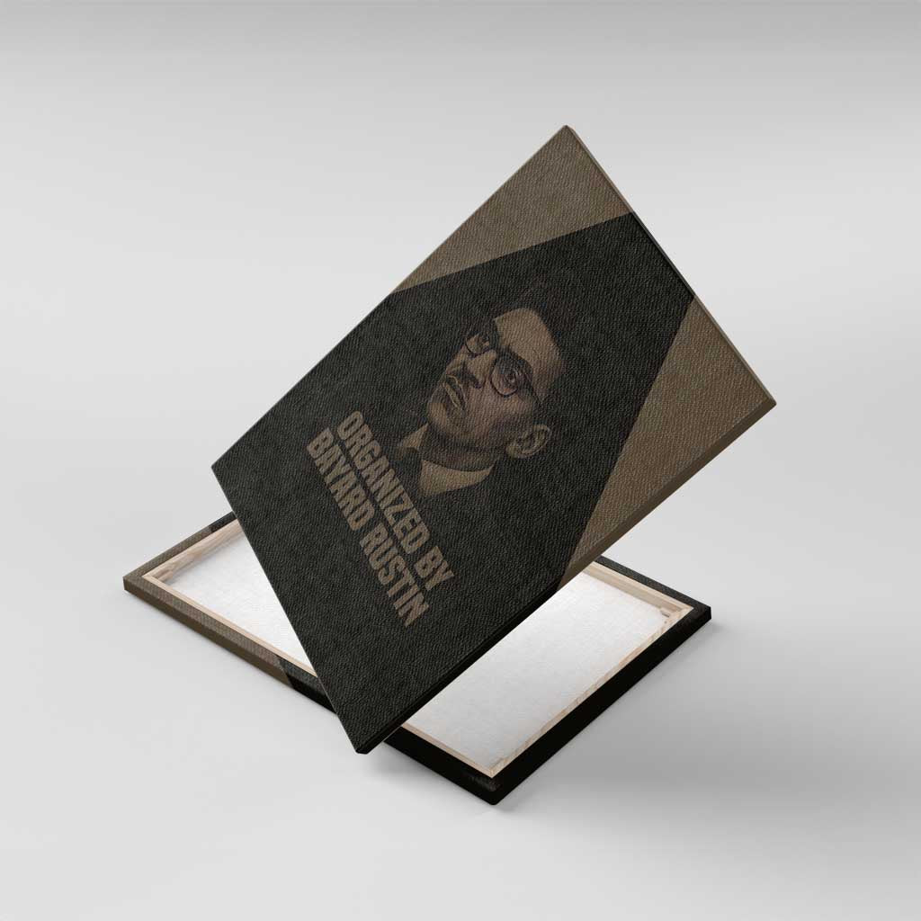Bayard Rustin Canvas Wall Art with March on Washington Design Civil Rights Organizer Tribute - Wonder Print Shop