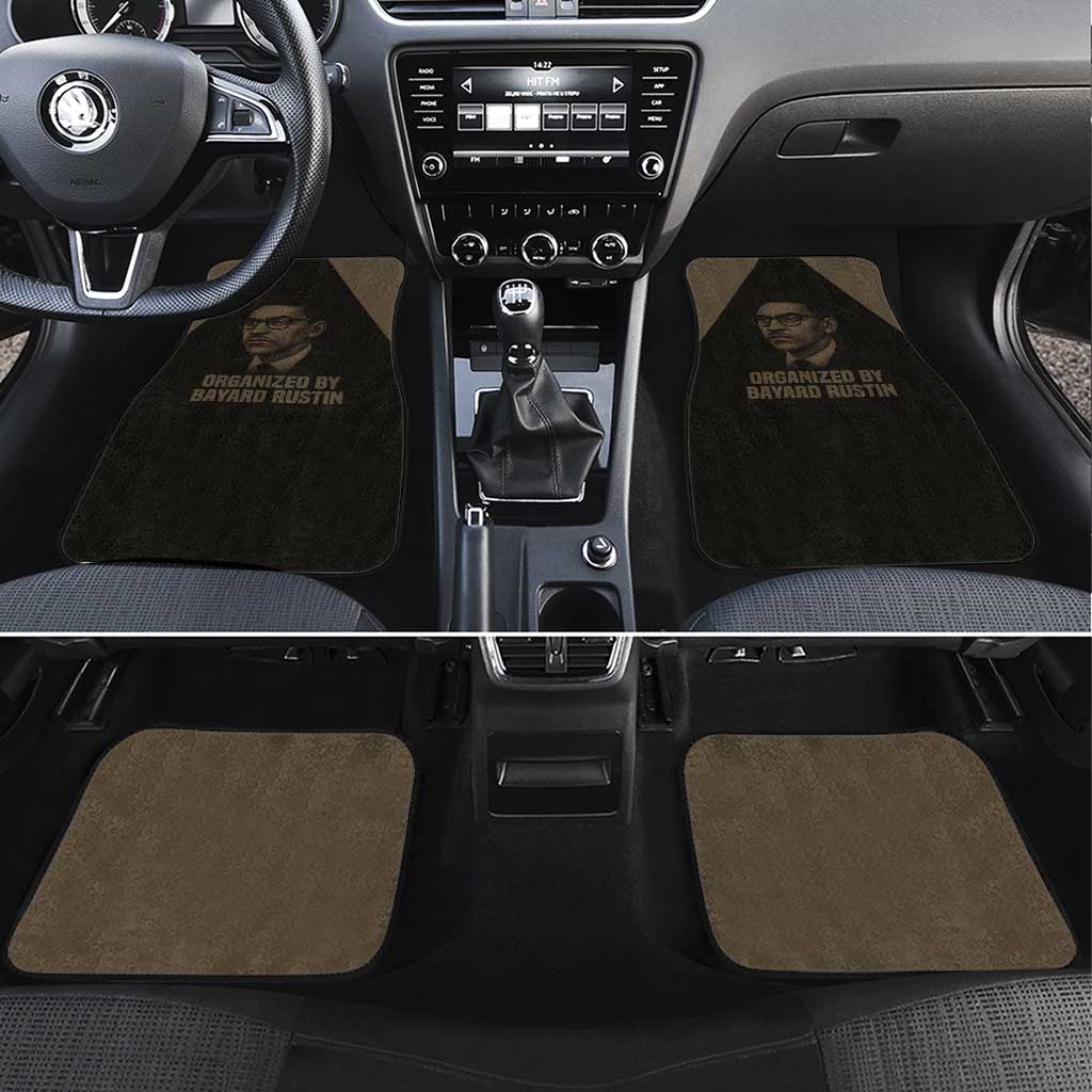 Bayard Rustin Car Mats with March on Washington Design Civil Rights Organizer Tribute - Wonder Print Shop