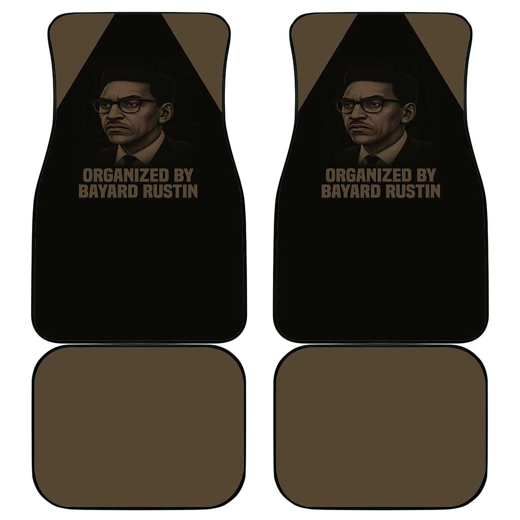 Bayard Rustin Car Mats with March on Washington Design Civil Rights Organizer Tribute - Wonder Print Shop