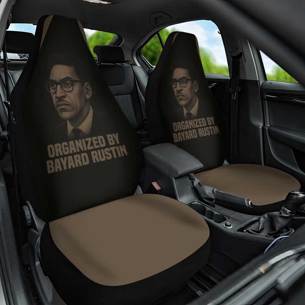 Bayard Rustin Car Seat Cover with March on Washington Design Civil Rights Organizer Tribute - Wonder Print Shop