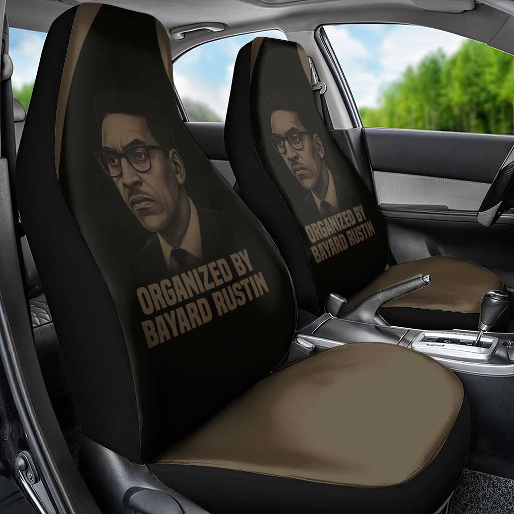 Bayard Rustin Car Seat Cover with March on Washington Design Civil Rights Organizer Tribute - Wonder Print Shop