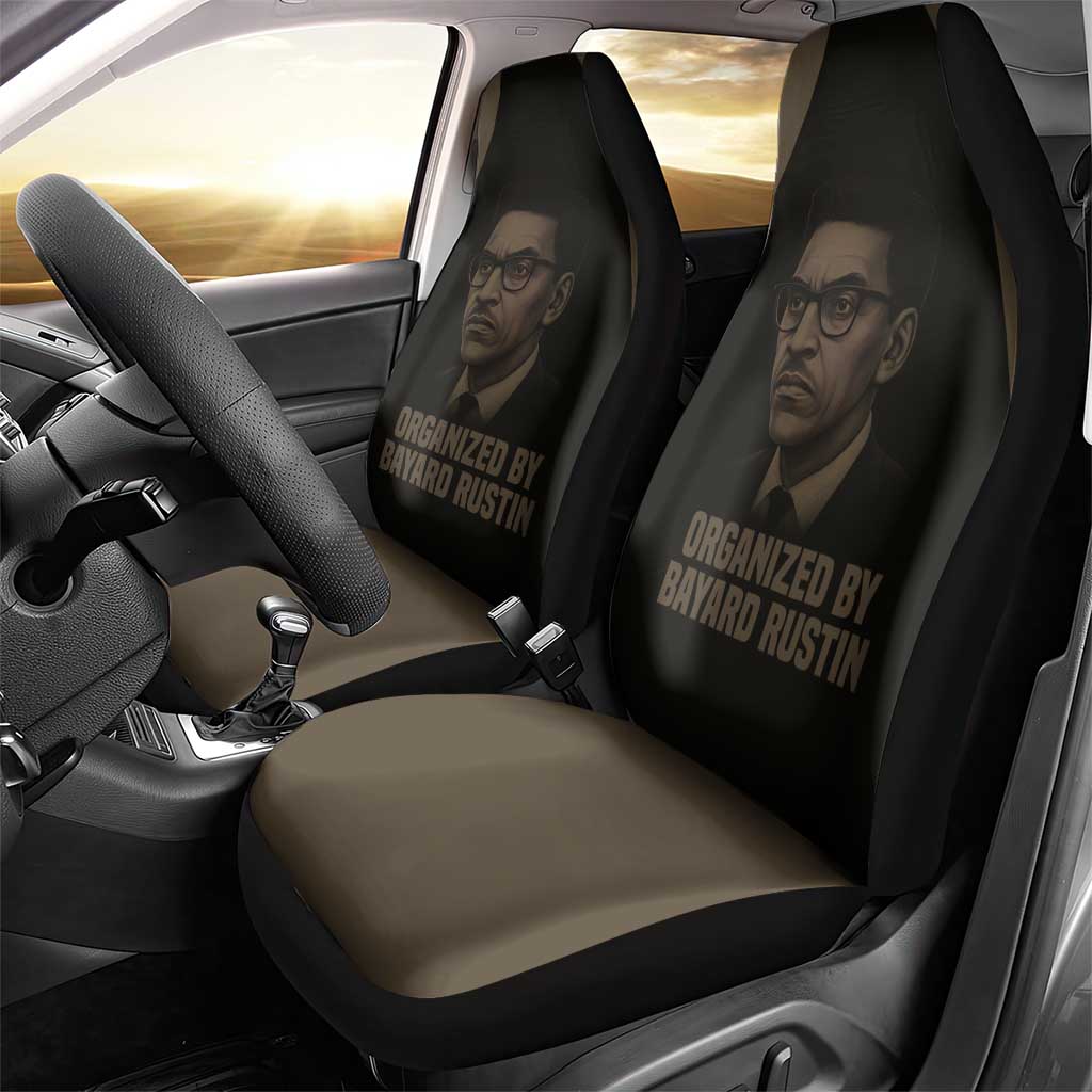 Bayard Rustin Car Seat Cover with March on Washington Design Civil Rights Organizer Tribute - Wonder Print Shop