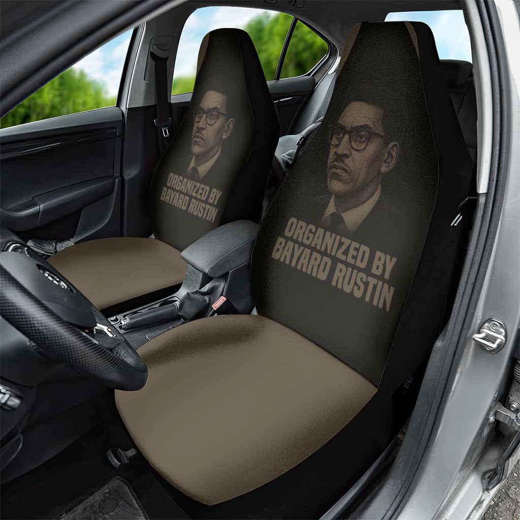 Bayard Rustin Car Seat Cover with March on Washington Design Civil Rights Organizer Tribute - Wonder Print Shop