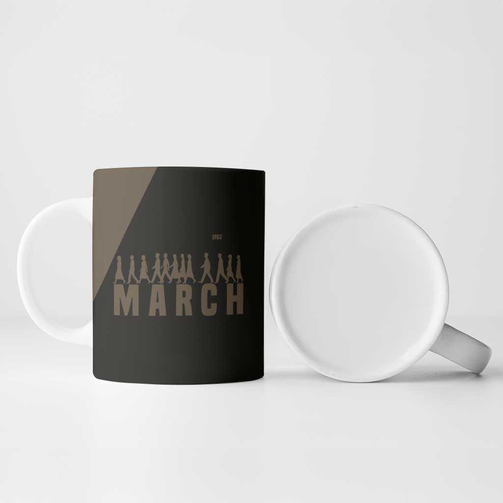 Bayard Rustin Ceramic Mug with March on Washington Design Civil Rights Organizer Tribute - Wonder Print Shop