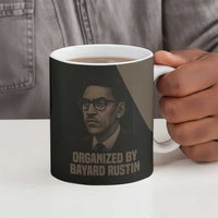 Bayard Rustin Ceramic Mug with March on Washington Design Civil Rights Organizer Tribute - Wonder Print Shop