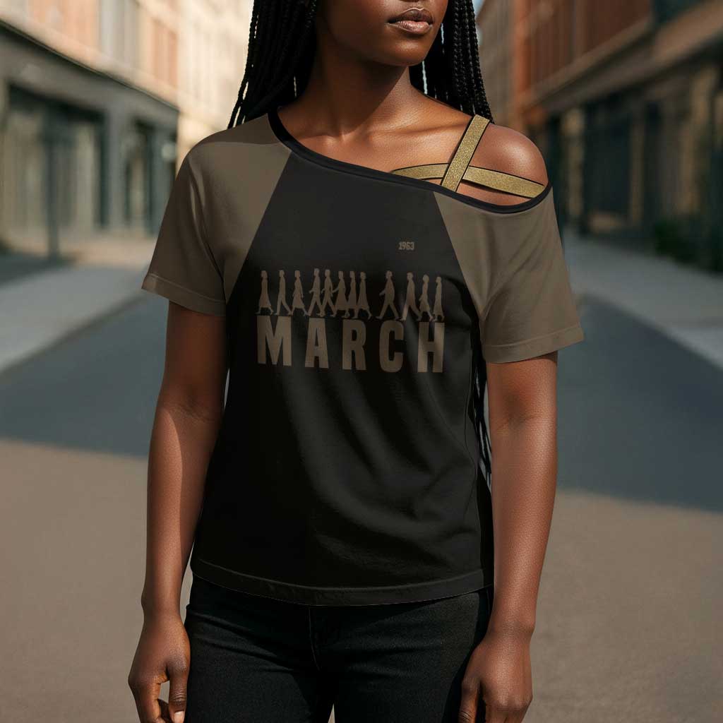 Bayard Rustin Cross Shoulder Shirt with March on Washington Design Civil Rights Organizer Tribute - Wonder Print Shop