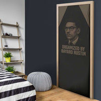 Bayard Rustin Door Cover with March on Washington Design Civil Rights Organizer Tribute - Wonder Print Shop