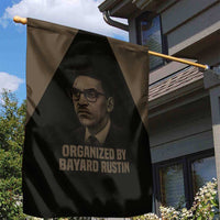 Bayard Rustin Garden Flag with March on Washington Design Civil Rights Organizer Tribute - Wonder Print Shop