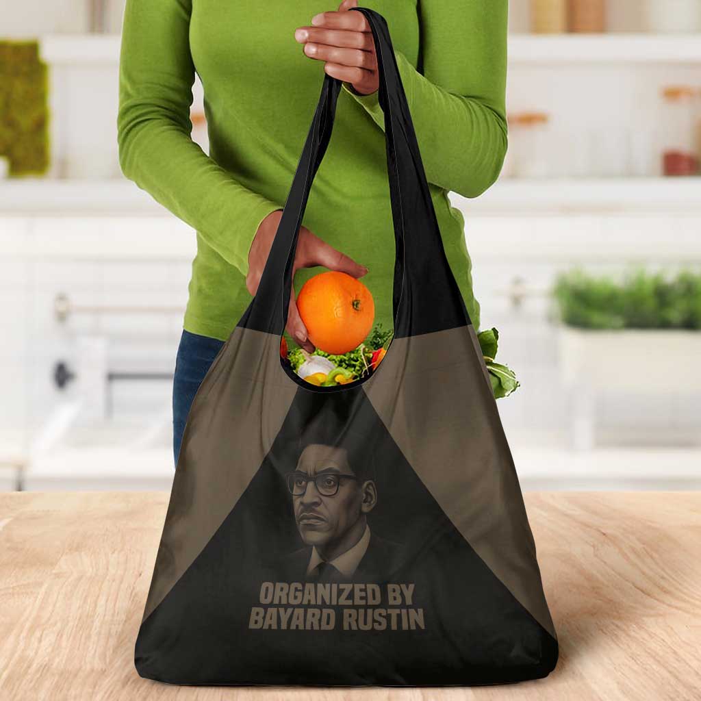 Bayard Rustin Grocery Bag with March on Washington Design Civil Rights Organizer Tribute - Wonder Print Shop