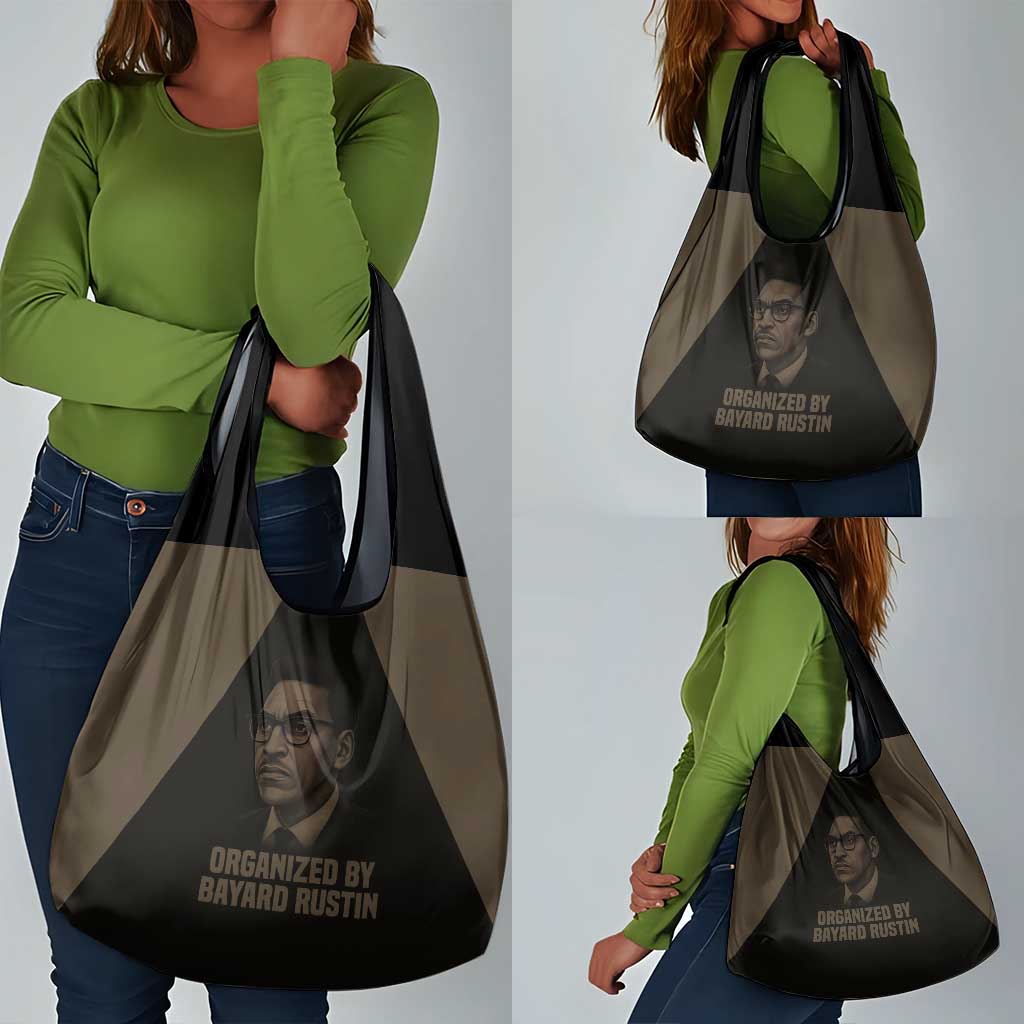 Bayard Rustin Grocery Bag with March on Washington Design Civil Rights Organizer Tribute - Wonder Print Shop