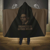 Bayard Rustin Hooded Blanket with March on Washington Design Civil Rights Organizer Tribute - Wonder Print Shop