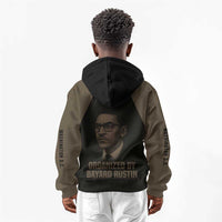 Bayard Rustin Kid Hoodie with March on Washington Design Civil Rights Organizer Tribute - Wonder Print Shop