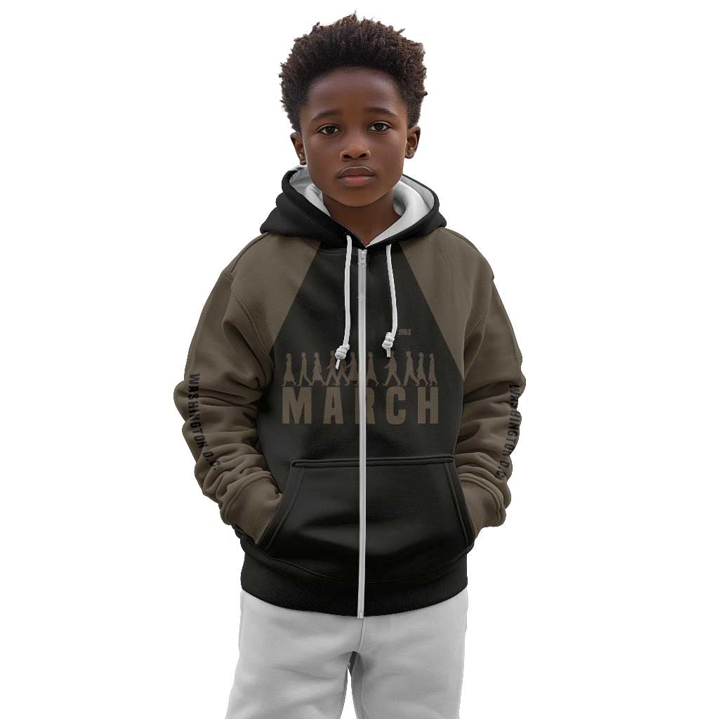 Bayard Rustin Kid Hoodie with March on Washington Design Civil Rights Organizer Tribute - Wonder Print Shop