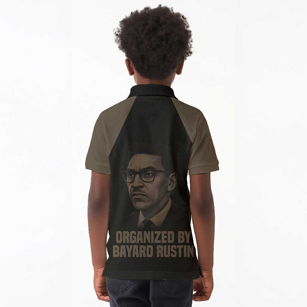 Bayard Rustin Kid Polo Shirt with March on Washington Design Civil Rights Organizer Tribute - Wonder Print Shop