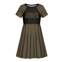 Bayard Rustin Kid Short Sleeve Dress with March on Washington Design Civil Rights Organizer Tribute - Wonder Print Shop