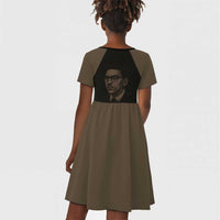 Bayard Rustin Kid Short Sleeve Dress with March on Washington Design Civil Rights Organizer Tribute - Wonder Print Shop