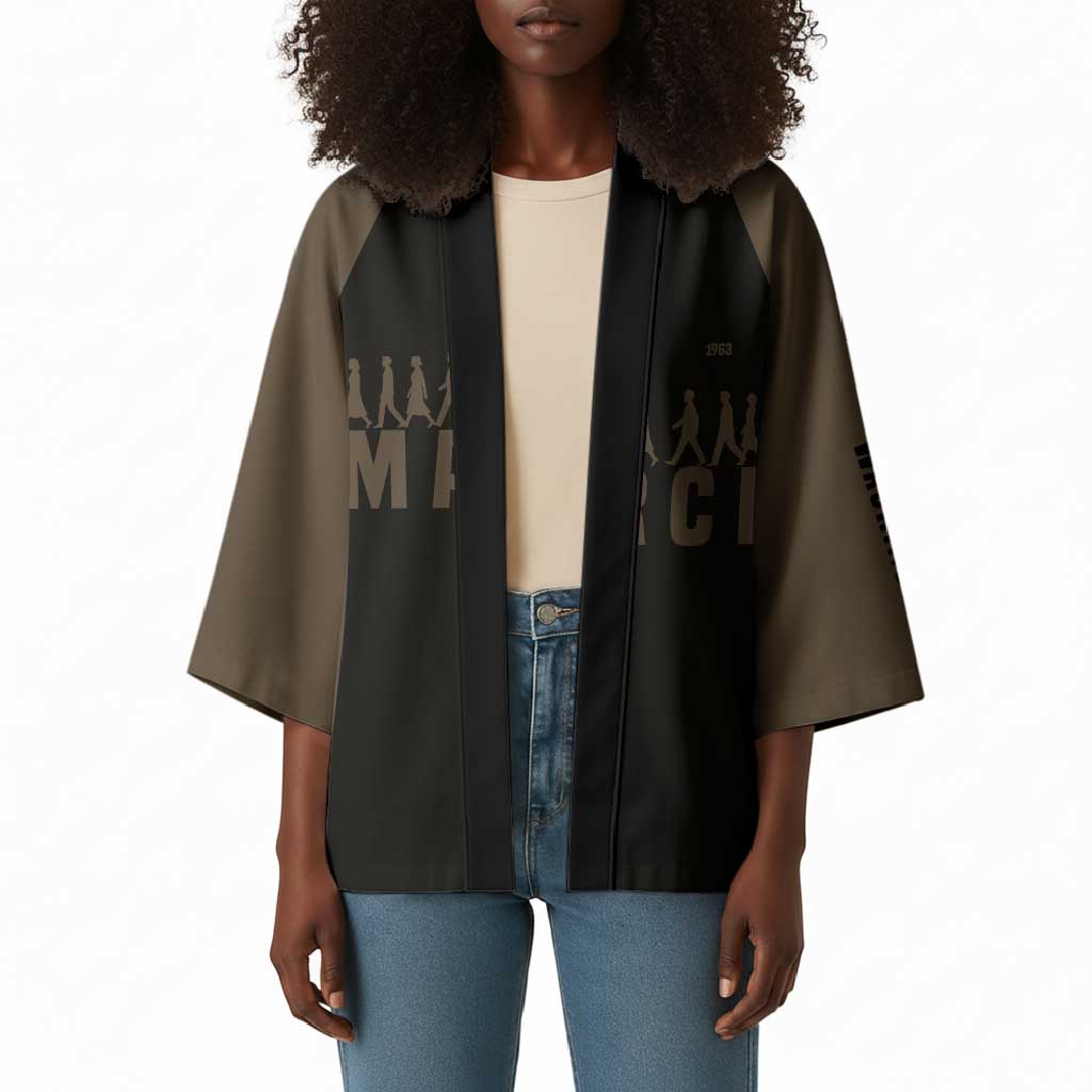 Bayard Rustin Kimono with March on Washington Design Civil Rights Organizer Tribute - Wonder Print Shop