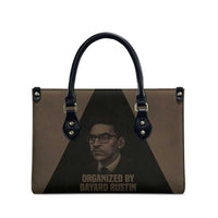 Bayard Rustin Leather Bag with March on Washington Design Civil Rights Organizer Tribute - Wonder Print Shop