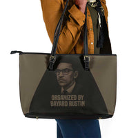 Bayard Rustin Leather Tote Bag with March on Washington Design Civil Rights Organizer Tribute - Wonder Print Shop