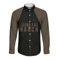 Bayard Rustin Long Sleeve Button Shirt with March on Washington Design Civil Rights Organizer Tribute - Wonder Print Shop