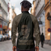 Bayard Rustin Long Sleeve Button Shirt with March on Washington Design Civil Rights Organizer Tribute - Wonder Print Shop