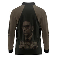Bayard Rustin Long Sleeve Polo Shirt with March on Washington Design Civil Rights Organizer Tribute - Wonder Print Shop
