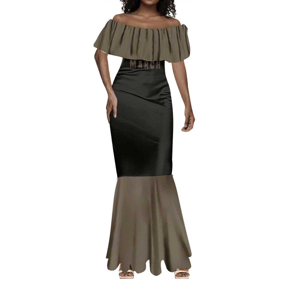 Bayard Rustin Mermaid Dress with March on Washington Design Civil Rights Organizer Tribute - Wonder Print Shop