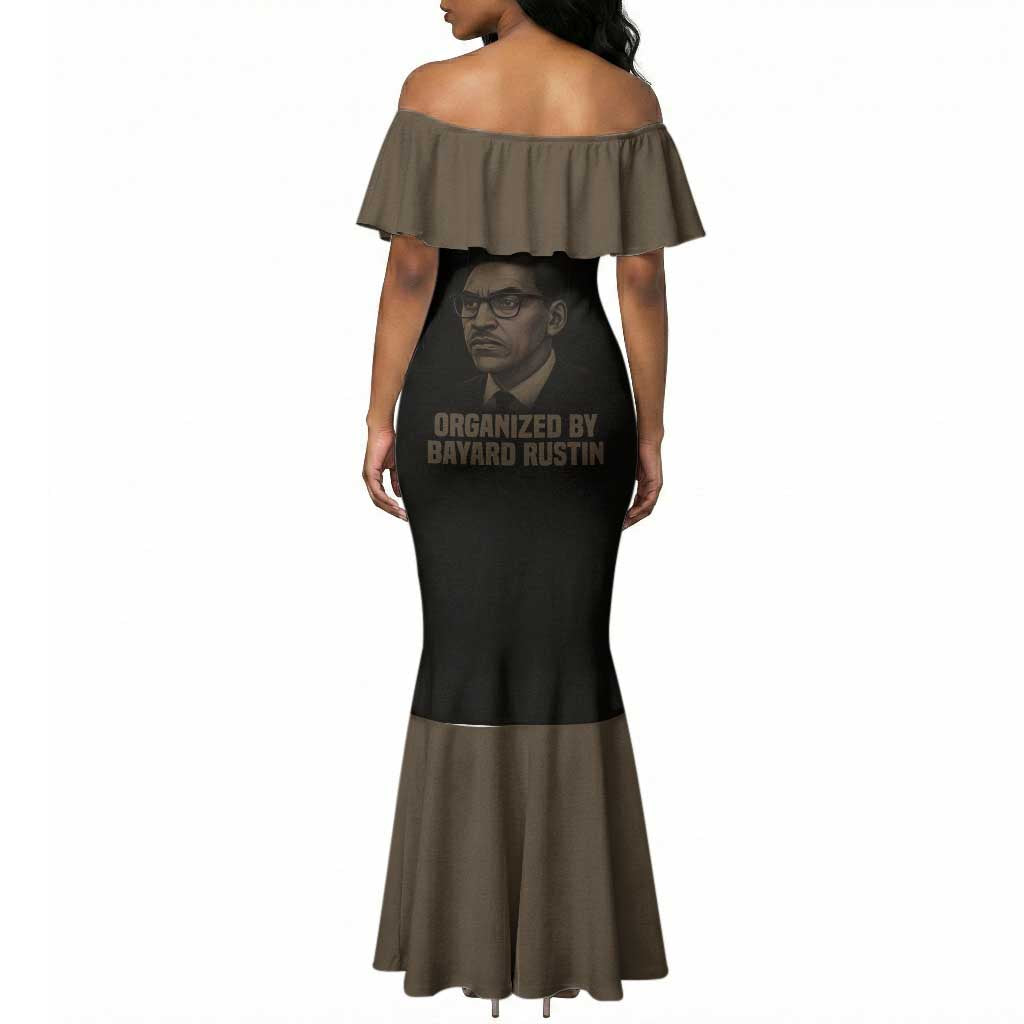 Bayard Rustin Mermaid Dress with March on Washington Design Civil Rights Organizer Tribute - Wonder Print Shop