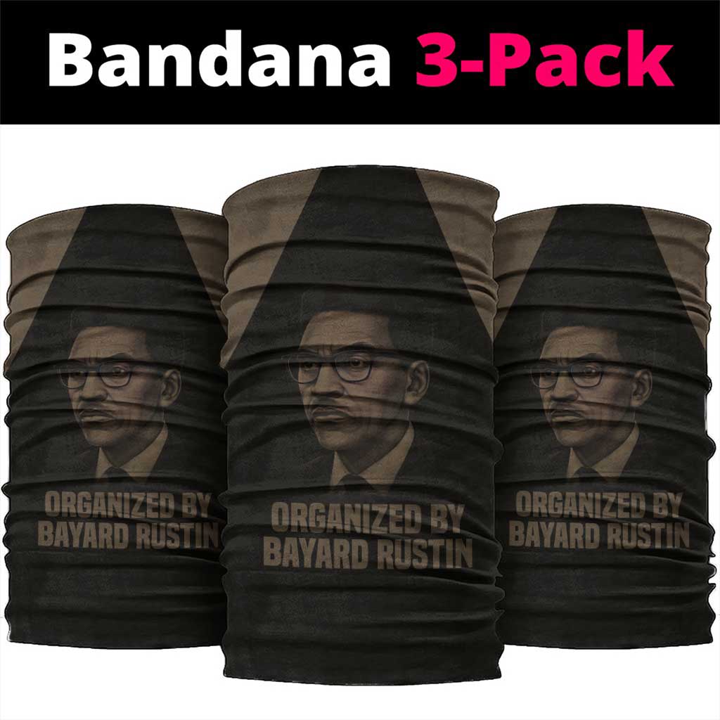 Bayard Rustin Neck Gaiter with March on Washington Design Civil Rights Organizer Tribute - Wonder Print Shop