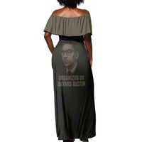Bayard Rustin Off Shoulder Maxi Dress with March on Washington Design Civil Rights Organizer Tribute - Wonder Print Shop