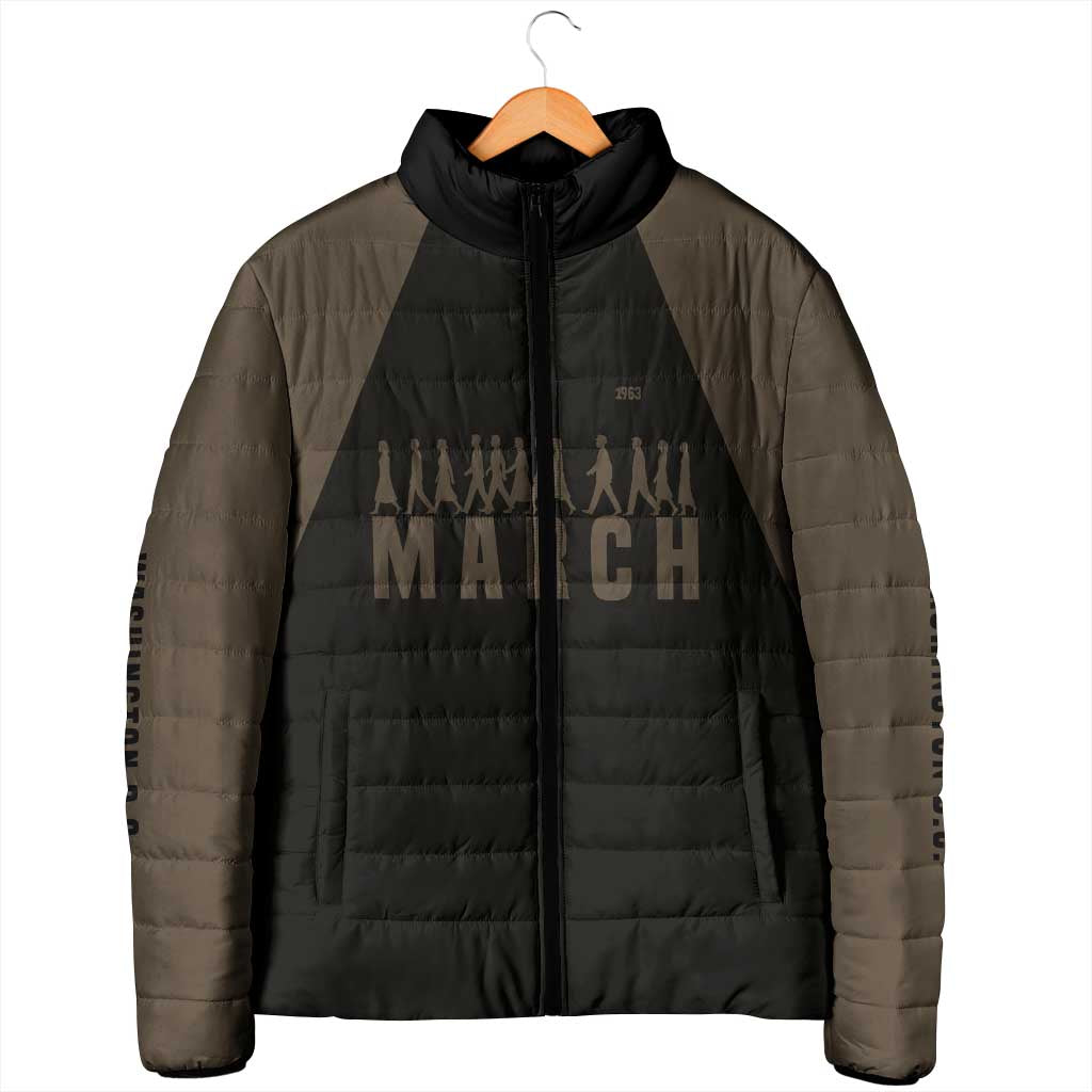 Bayard Rustin Padded Jacket with March on Washington Design Civil Rights Organizer Tribute - Wonder Print Shop