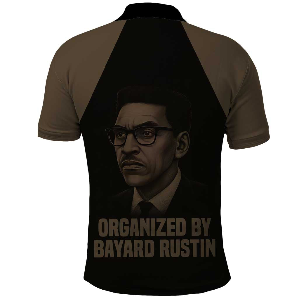 Bayard Rustin Polo Shirt with March on Washington Design Civil Rights Organizer Tribute - Wonder Print Shop