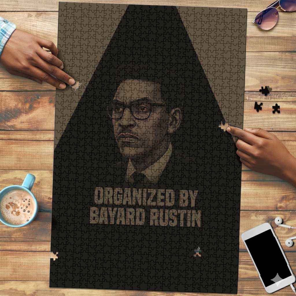 Bayard Rustin Puzzle with March on Washington Design Civil Rights Organizer Tribute - Wonder Print Shop