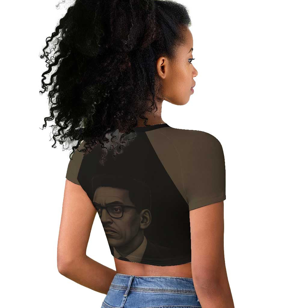 Bayard Rustin Raglan Cropped T shirt with March on Washington Design Civil Rights Organizer Tribute - Wonder Print Shop