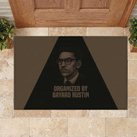 Bayard Rustin Rubber Doormat with March on Washington Design Civil Rights Organizer Tribute - Wonder Print Shop
