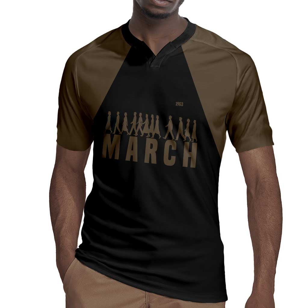 Bayard Rustin Rugby Jersey with March on Washington Design Civil Rights Organizer Tribute - Wonder Print Shop