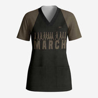 Bayard Rustin Scrub Top with March on Washington Design Civil Rights Organizer Tribute - Wonder Print Shop