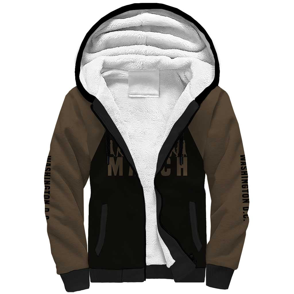Bayard Rustin Sherpa Hoodie with March on Washington Design Civil Rights Organizer Tribute - Wonder Print Shop