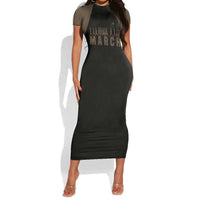 Bayard Rustin Short Sleeve Bodycon Dress with March on Washington Design Civil Rights Organizer Tribute - Wonder Print Shop