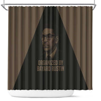 Bayard Rustin Shower Curtain with March on Washington Design Civil Rights Organizer Tribute - Wonder Print Shop