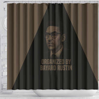 Bayard Rustin Shower Curtain with March on Washington Design Civil Rights Organizer Tribute - Wonder Print Shop