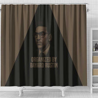 Bayard Rustin Shower Curtain with March on Washington Design Civil Rights Organizer Tribute - Wonder Print Shop