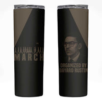 Bayard Rustin Skinny Tumbler with March on Washington Design Civil Rights Organizer Tribute - Wonder Print Shop